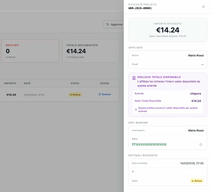 Approvazione prelievo tesoreria